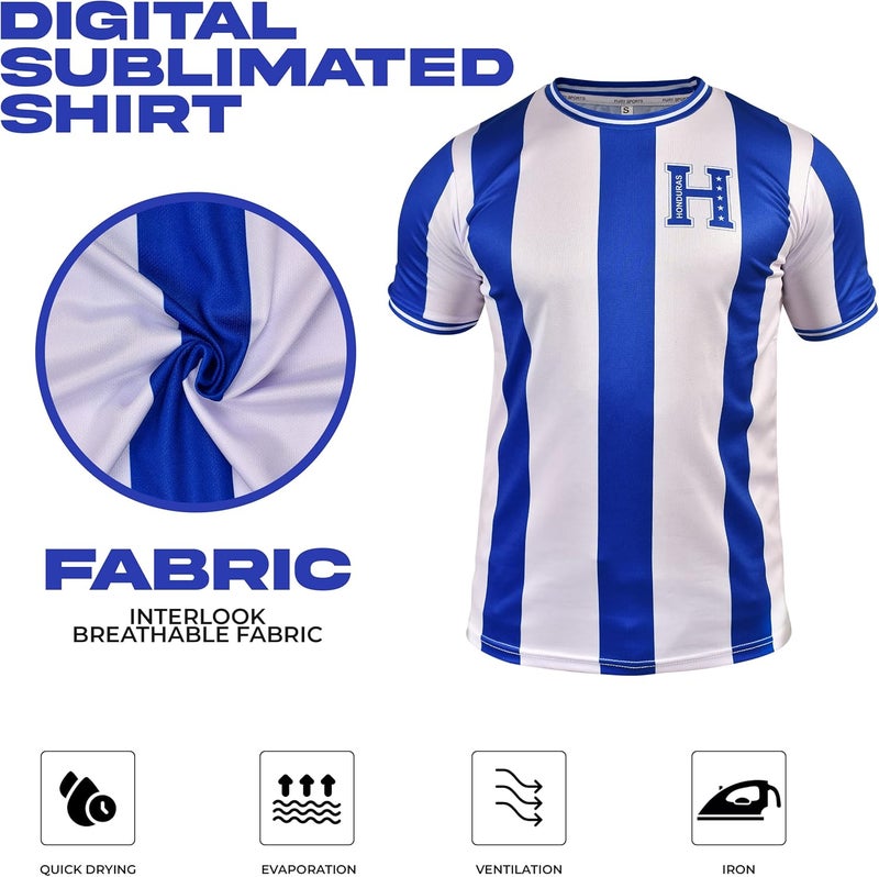 Fury Honduras Kids Soccer Jersey & Short for Boys Girls Youth for Kids Soccer Unifrom - Image 4